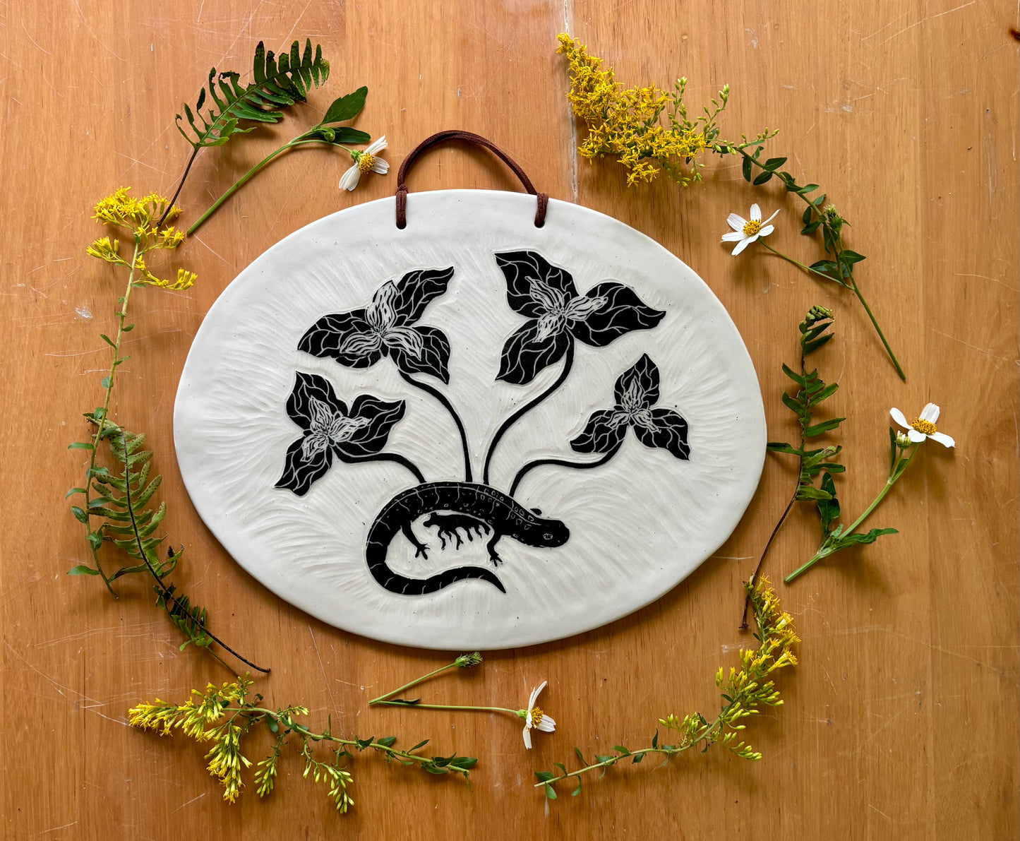 Salamander wall hanging